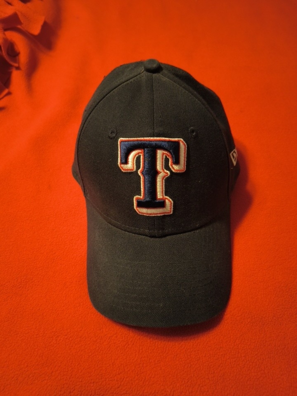 Men's Navy Blue Baseball Cap with Embroidered 'T' Logo